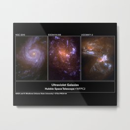 Hubble Space Telescope - Hubble ultraviolet view of nearby galaxies Metal Print | Space, Telescope, Nasa, Nebula, Nightsky, Milkyway, Supernova, Cosmos, Star, Galaxy 