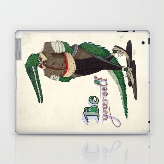 Walking Crocodile Laptop & iPad Skin