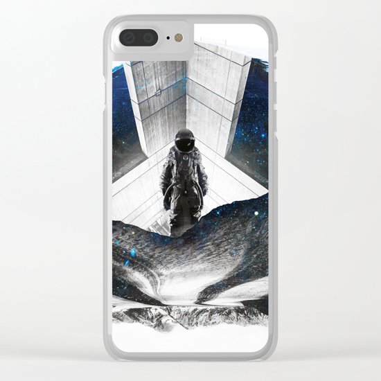 Astronaut Isolation Clear iPhone Case