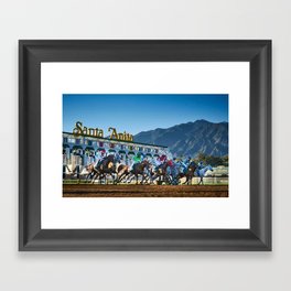 Santa Anita Race Track Framed Art Print