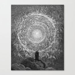 The Divine Comedy, Paradise, Canto 31 by Gustave Dore Canvas Print