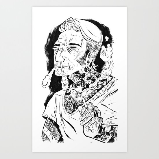 Psychobilly Art Print