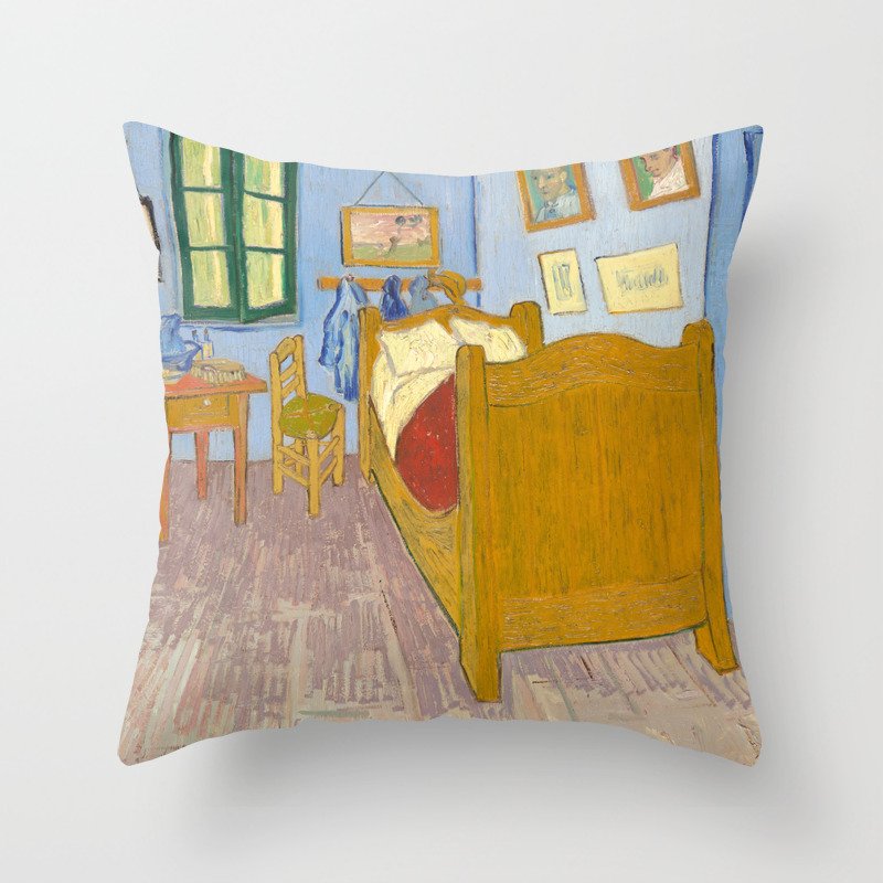 Van Gogh Bedroom In Arles Painting Throw Pillow