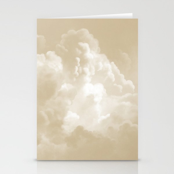 Cloud formation (beige) Stationery Cards