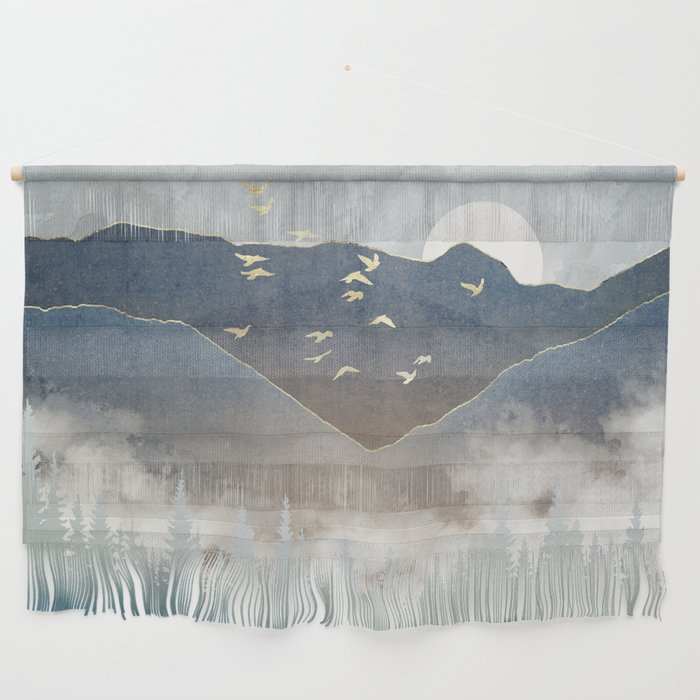 Blue Mountain Mist Wall Hanging