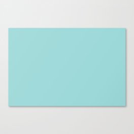 Light Aqua Blue Solid Color Pantone Blue Tint 13-4910 TCX Shades of Blue-green Hues Canvas Print