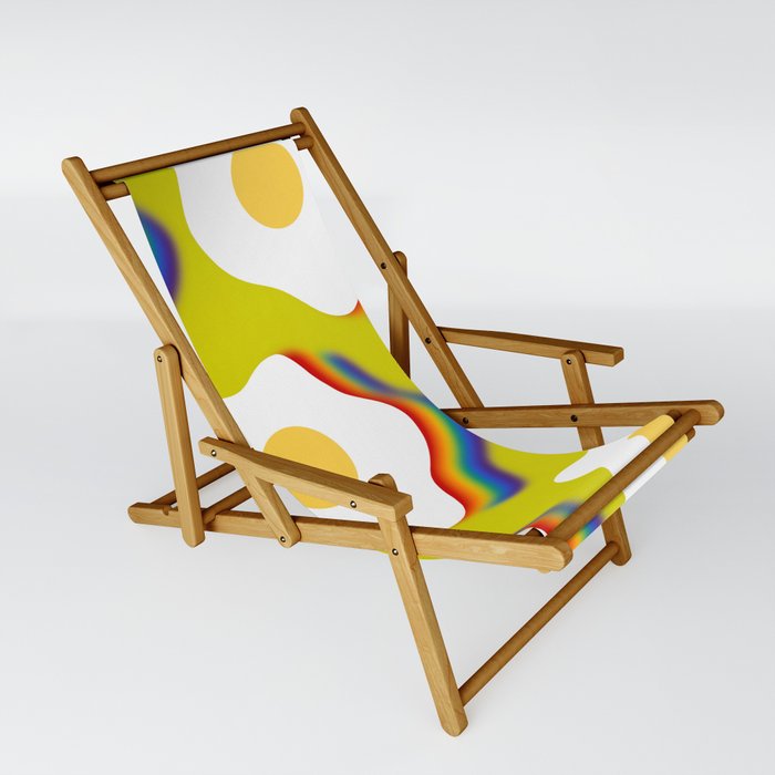 Rainbow fried egg pattern 7 Sling Chair