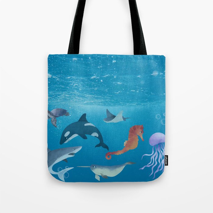 Beautiful Deep Sea Fish Tote Bag
