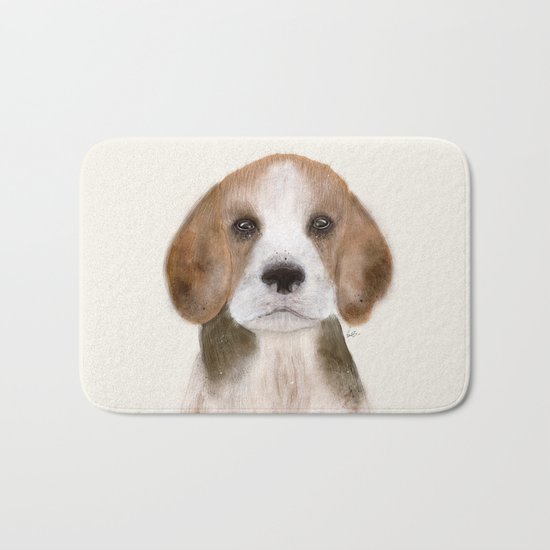 little beagle Bath Mat