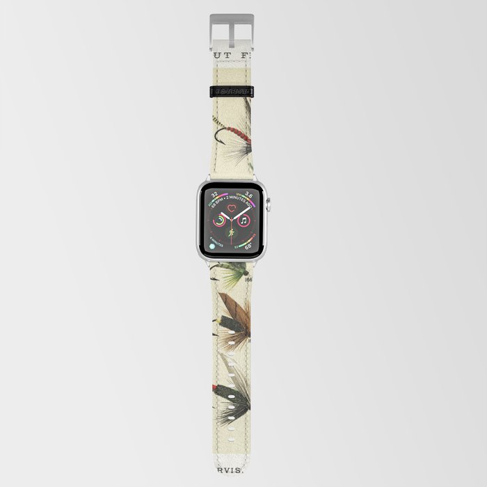 Apple Watch Band | Angler Fishing Lure - Trout Fly Fishing by Sft Design Studio - 42mm/44mm - Silver - Society6