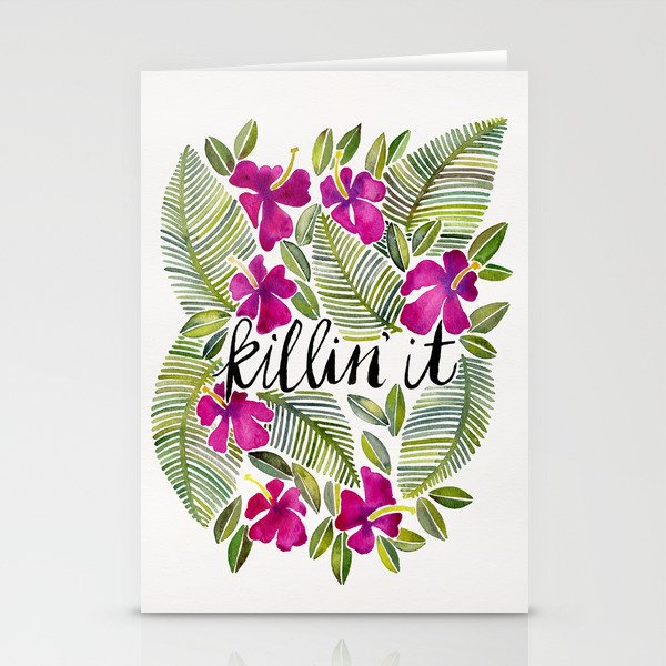 Killin' It – Tropical Pink Stationery Cards