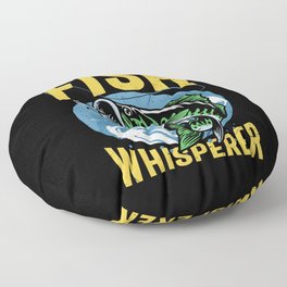 Fish Whisperer Funny Fishing Floor Pillow