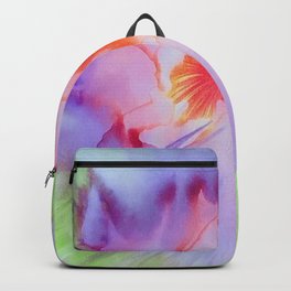 Blossom Backpack | Flower, Colorful, Watercolor, Artezapaint, Gowiththeflow, Vibrant, Painting 