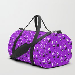 Purple Halloween Background Duffle Bag