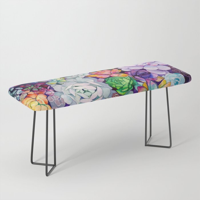 Succulent Garden Bench By Maiautumndesign Society6
