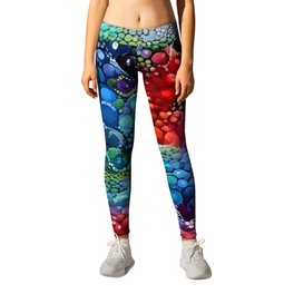 Colorful Underwater World Art Collection Leggings