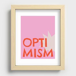 OPTIMISM Recessed Framed Print
