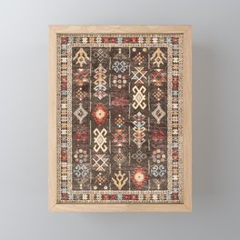 Bohemian Traditional Berber Handmade Moroccan Style Framed Mini Art Print
