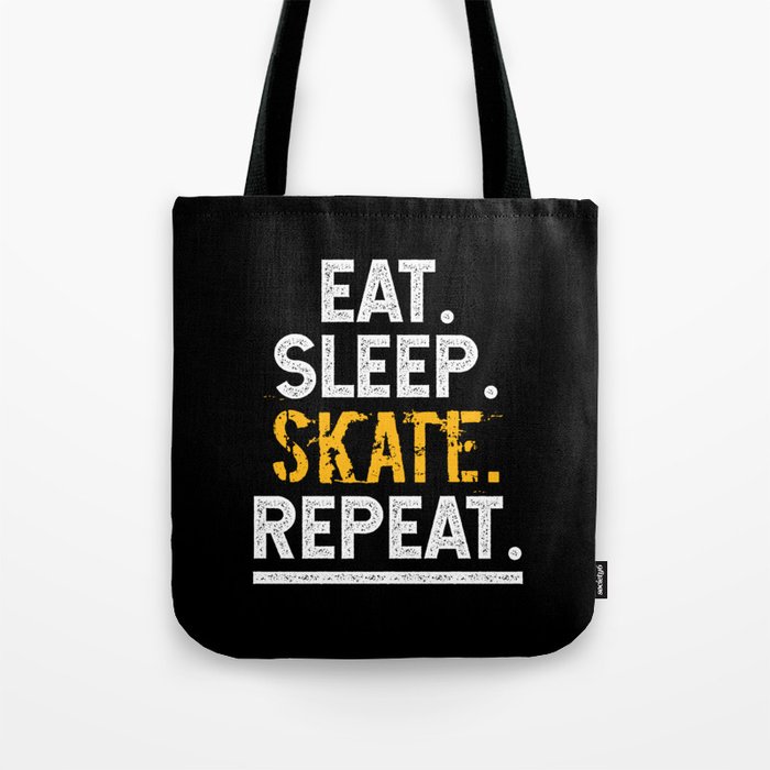 Eat Sleep Skate Repeat Skateboard Skater Tote Bag
