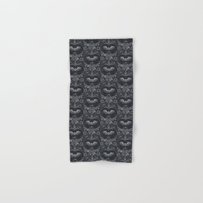 Gothic lace-bats-black Hand & Bath Towel