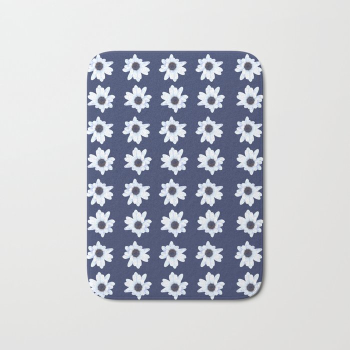 Good Night Sleepy African Daisy Flower Bath Mat By Annaki Society6