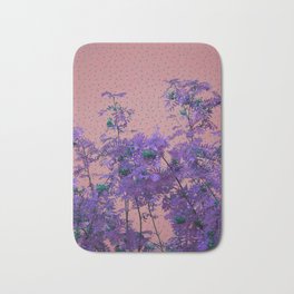 Rowan tree and blue polka dots Bath Mat | Dots, Branches, Trees, Colorful, Leaves, Berries, Effect, Color, Mountainash, Digital 