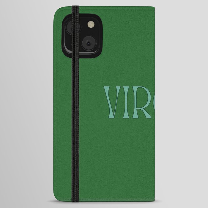 Pine Green Virgo Energy iPhone Wallet Case