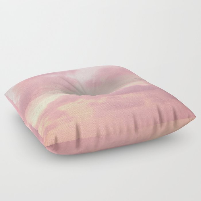 Pink Clouds Floor Pillow