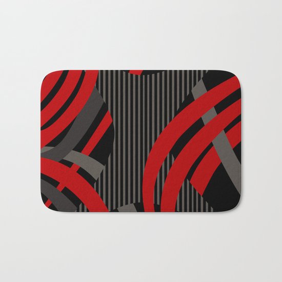 Red Wired Bath Mat