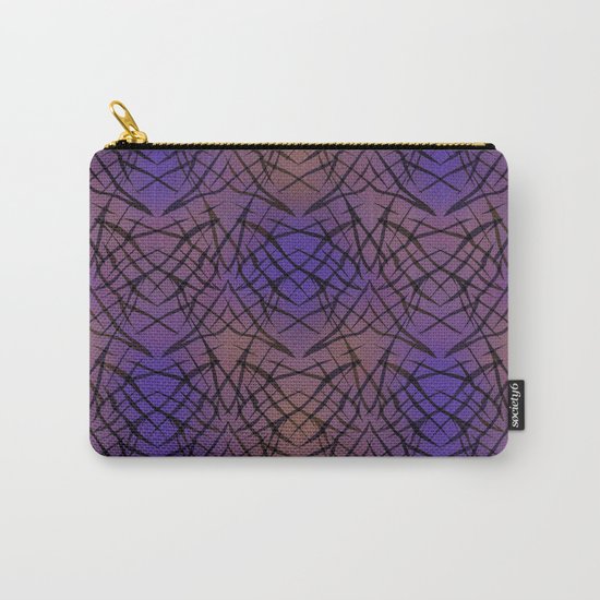 Abstract purple black pattern . Carry-All Pouch