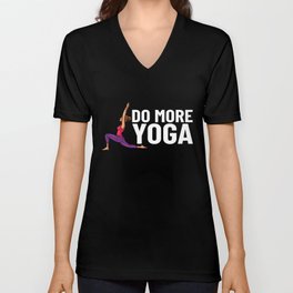 Yoga Beginner Workout Poses Quotes Meditation V Neck T Shirt