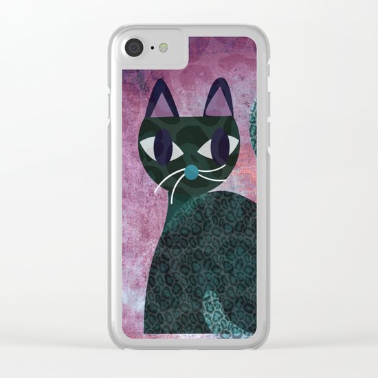 Two Cats Clear iPhone Case