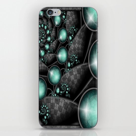 Turquoise Maze. iPhone & iPod Skin