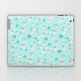 Strawberry Crush Turquoise Laptop & iPad Skin