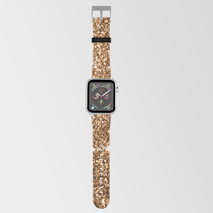 Copper Sparkle Patterns Apple Watch Band