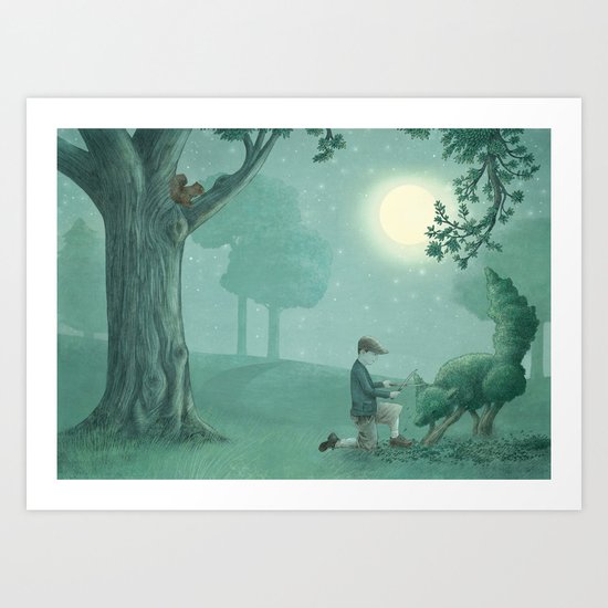 The Night Gardener - Last Page Art Print