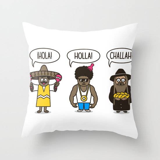 Holler At Your Boys Throw Pillow