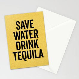 Drink Tequila Funny Quote Stationery Card