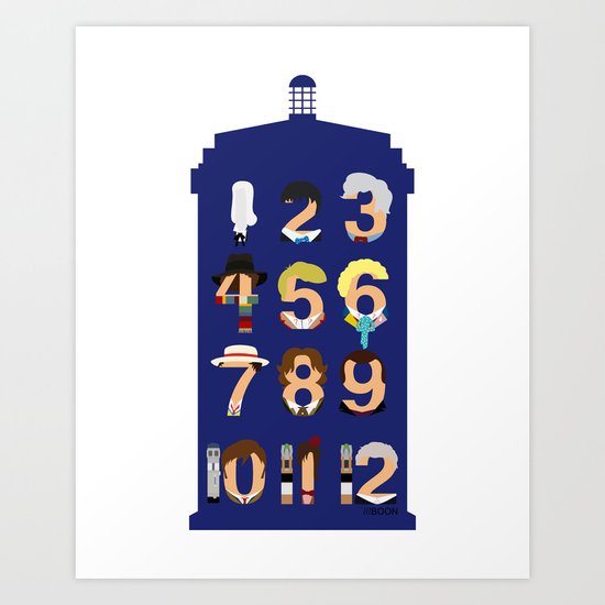 The Number Who Art Print