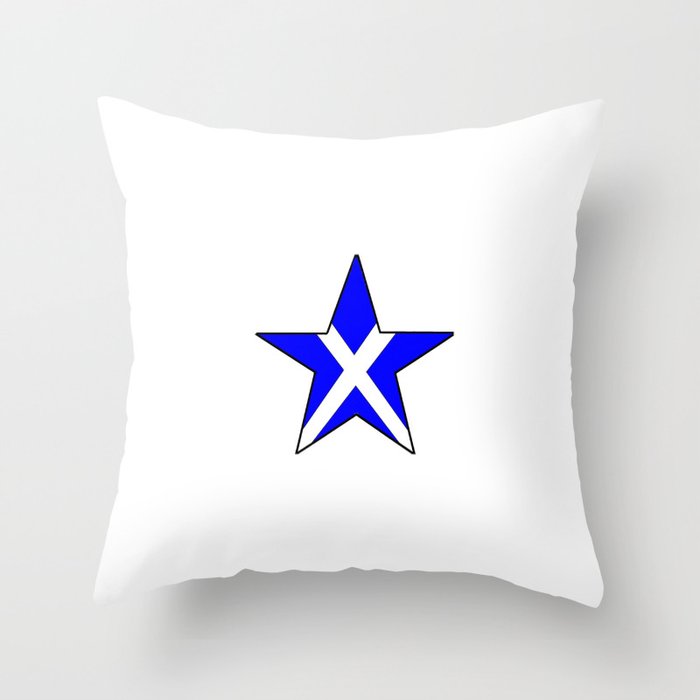 flag of scotland 8– scotland,scot,scottish,Glasgow,Edinburgh,Aberdeen,dundee,uk,cletic,celts,Gaelic Throw Pillow