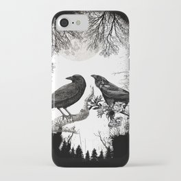 crow skull iPhone Case