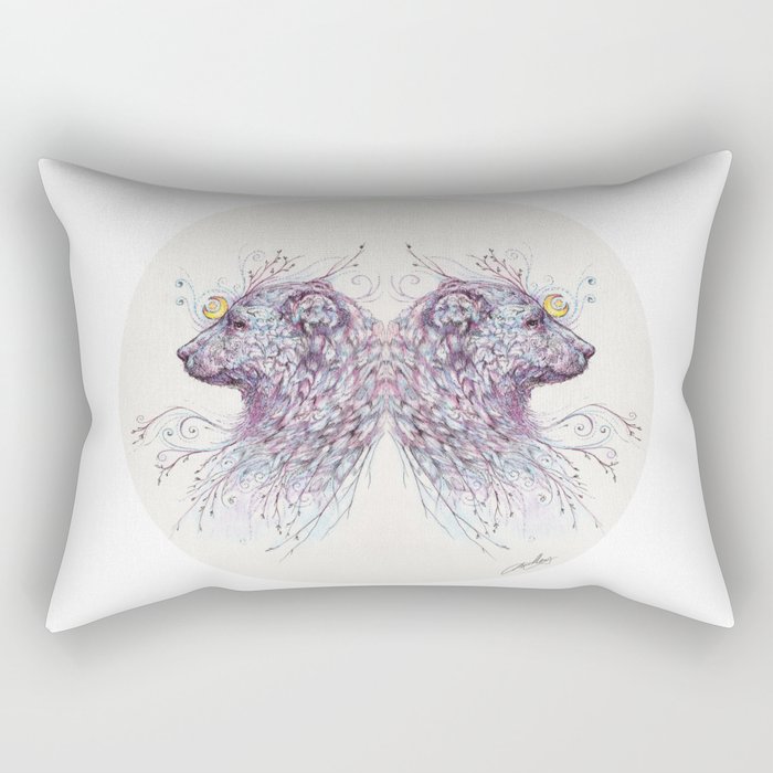 Moon Bear Rectangular Pillow