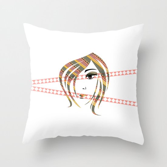 Eyes Wide Open Throw Pillow