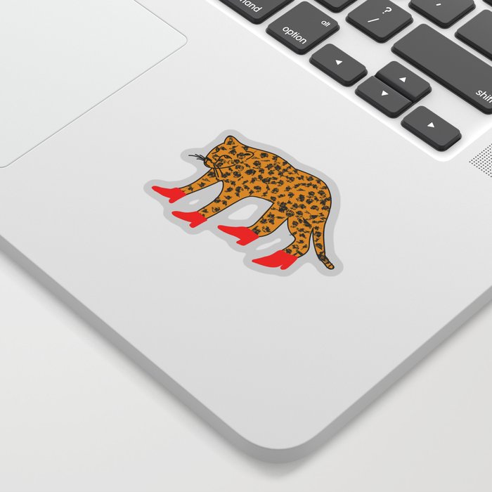 Red Boots Sticker by allyquirk | Society6