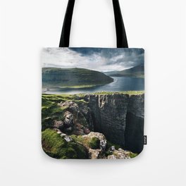 faroe islands landscape  Tote Bag
