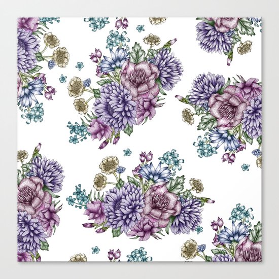 Vintage Flowers Canvas Print