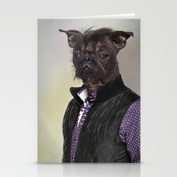 Hairless Dog Mix French Bulldog Chinese Crested Dog Stationery Cards By Lifeonwhitecreative Society6