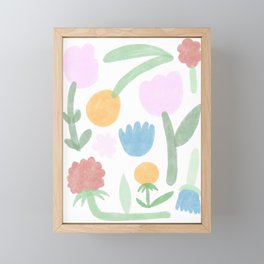 Mixed Florals Framed Mini Art Print