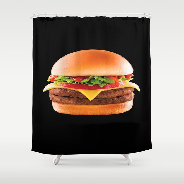 Cheeseburger Shower Curtain