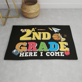 2nd Grade Here I Come Area & Throw Rug